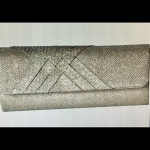 JessicaMcClintock Addison Glitter Flap Clutch